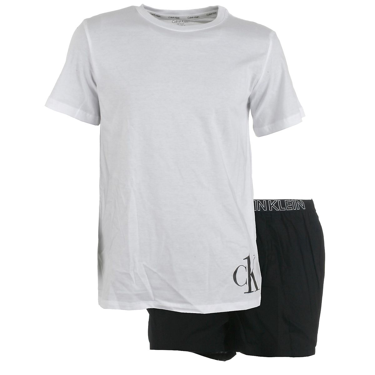 Calvin Klein pyjamas sæt, Woven, whiteblack - 164 - 14-16år