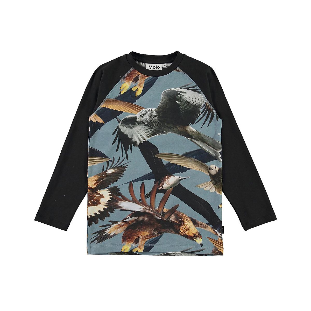 Molo t-shirt l/s, Remington, birds - 98 - 3år