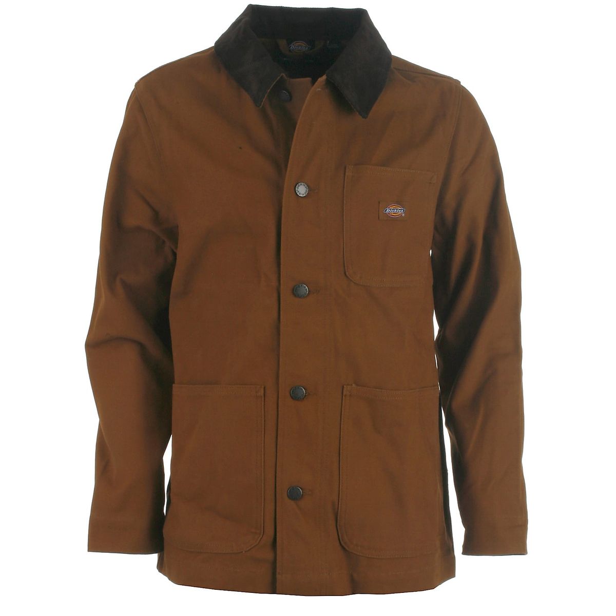 Dickies kanvas jakke, brownduck - 152 - XXS+ - 32