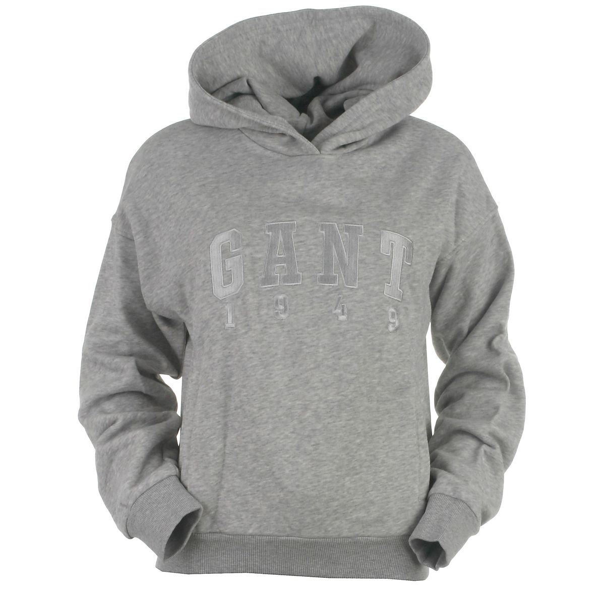 Gant hood sweat, lightgrey - 152 - 146/152