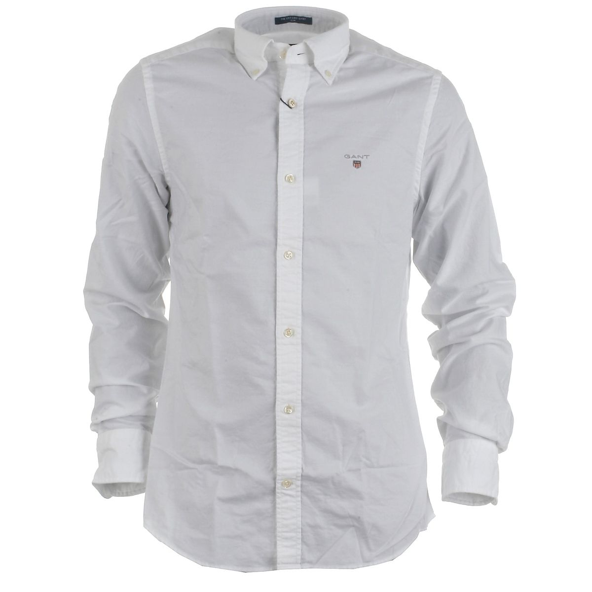 Gant skjorte l/s, Oxford, white - 182 - M+ - 38