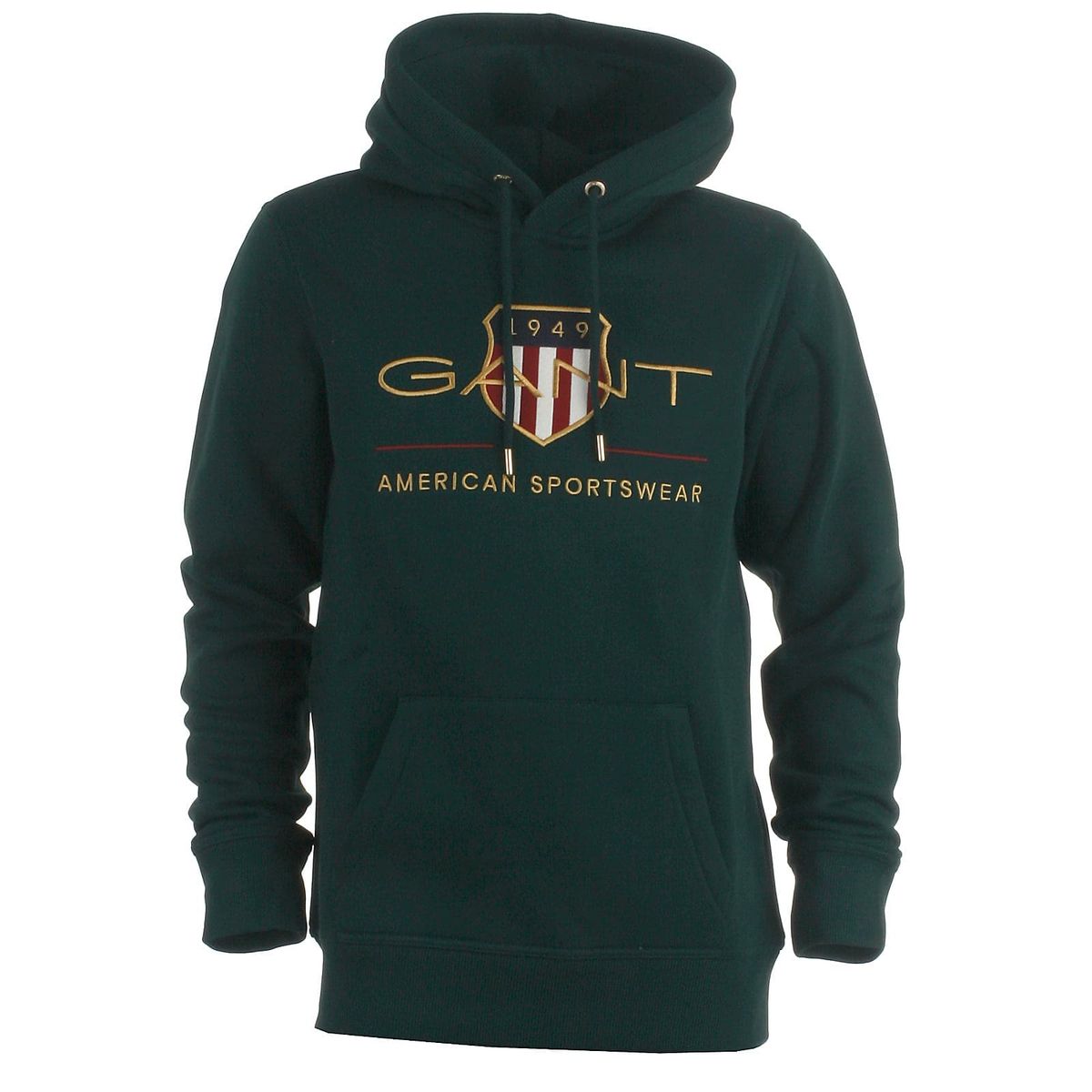 Gant hood sweat, green - 164 - XS+ - 34