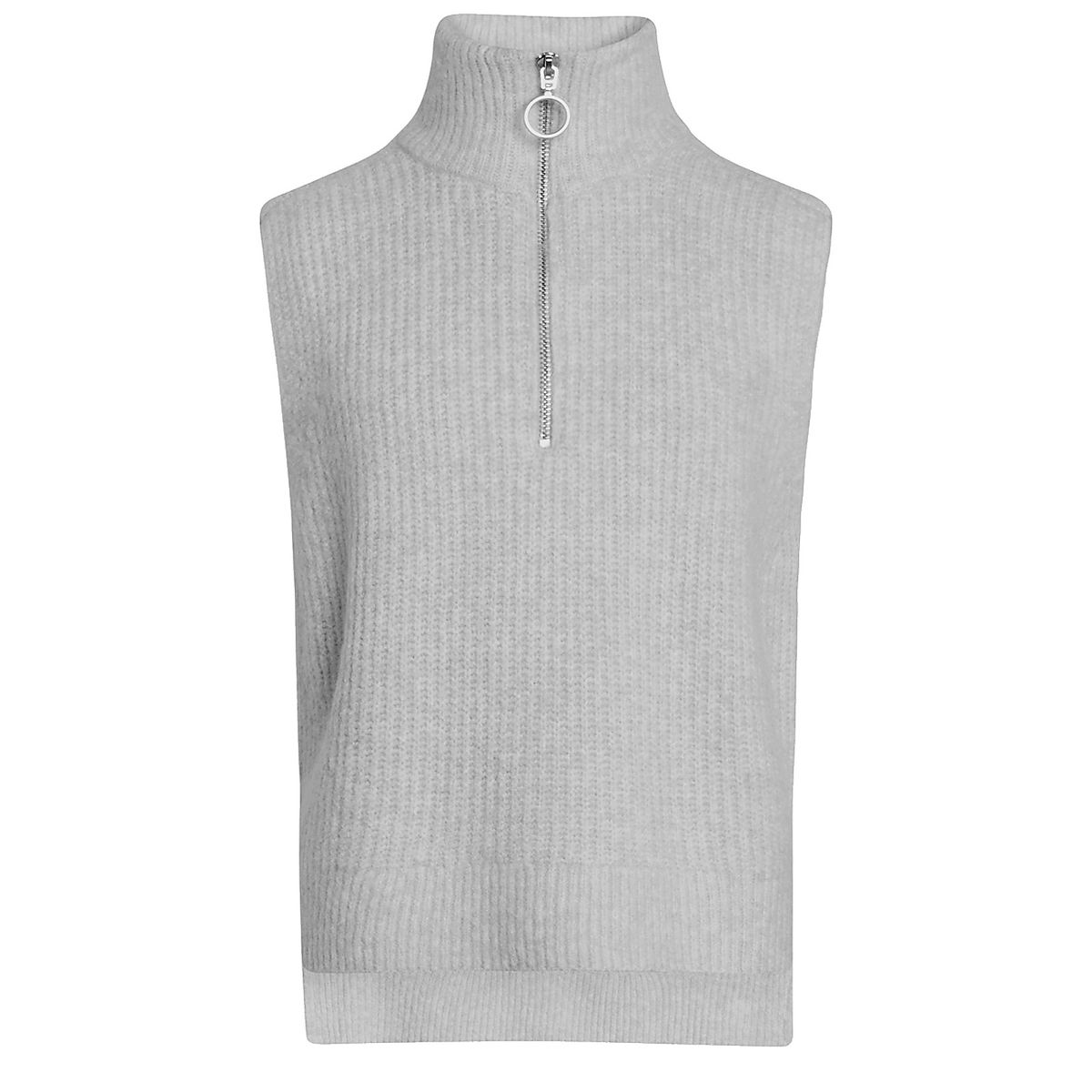 Grunt strik vest, Grete, grey - 152 - 146/152