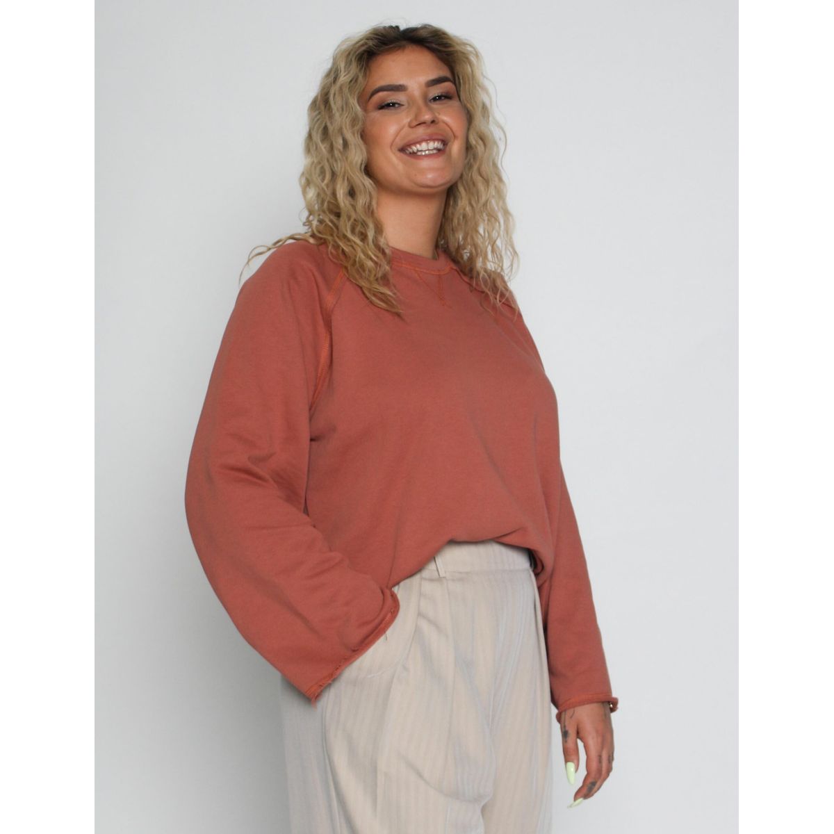 To Be Wanderlust Sweatbluse, Waivt, Brun - 164 - XS+ - XS-S