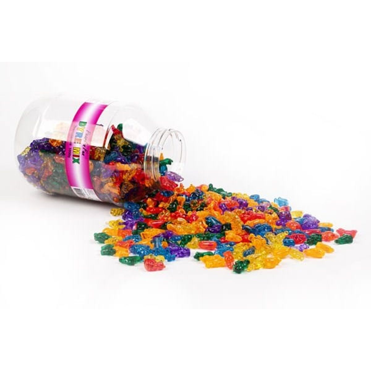 Pearl'n'fun Dyremotiv perler Transp. mix 1000g