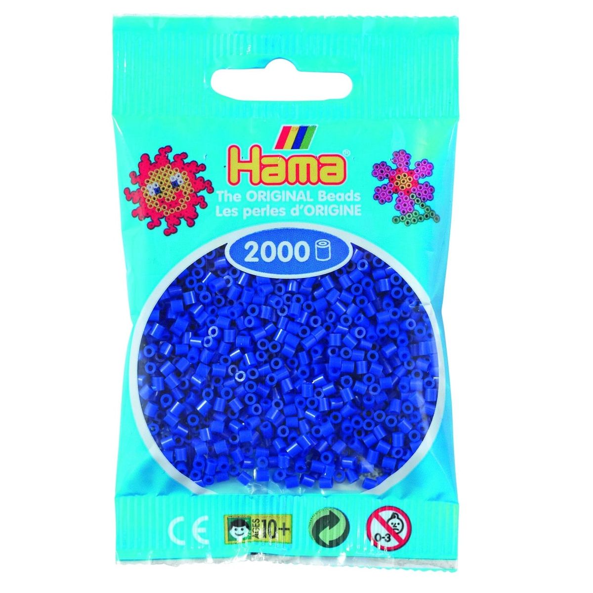 Hama Mini Perler 2.000 stk blå - Mini (501-08)