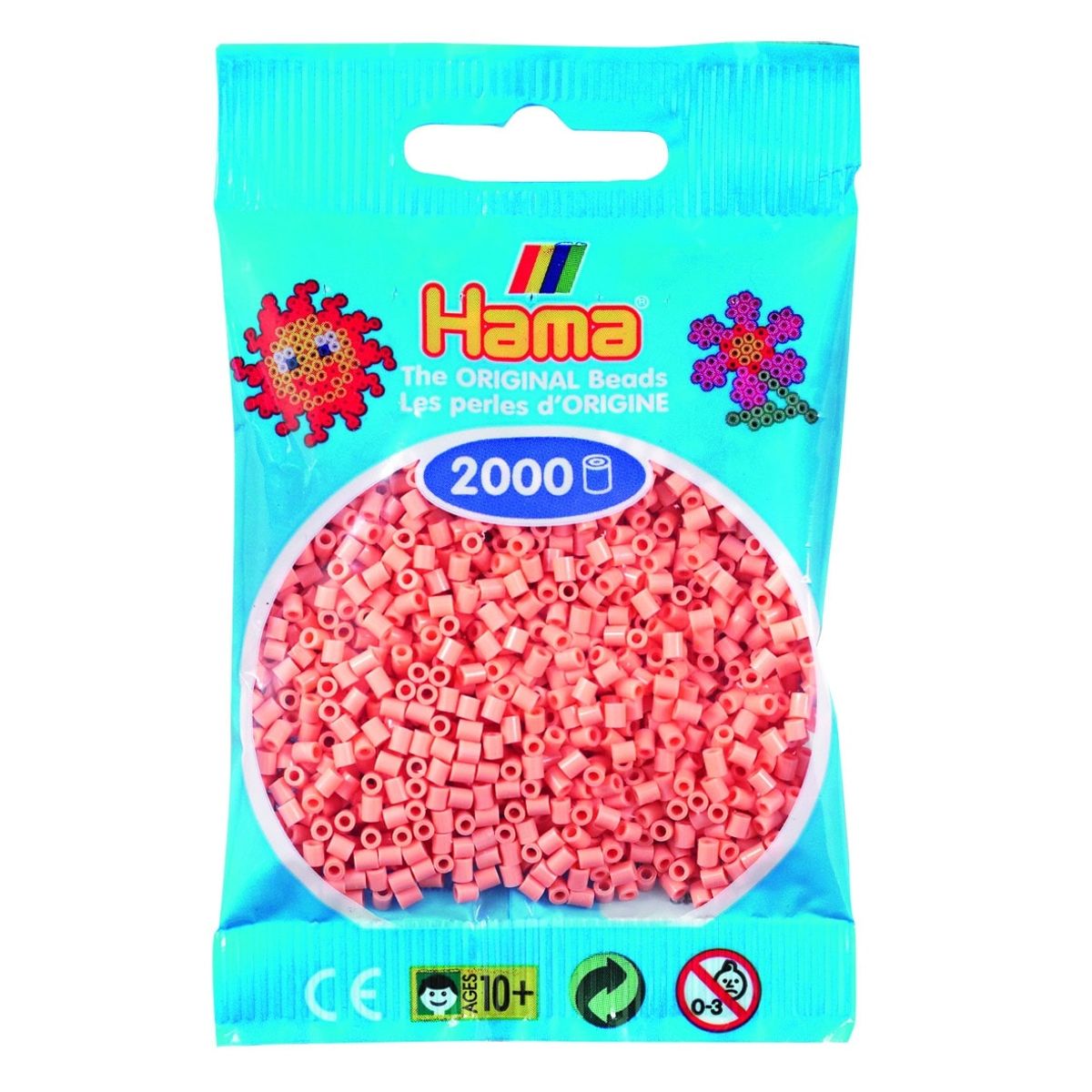 Hama Mini Perler 2.000 stk mat rosa - Mini (501-26)