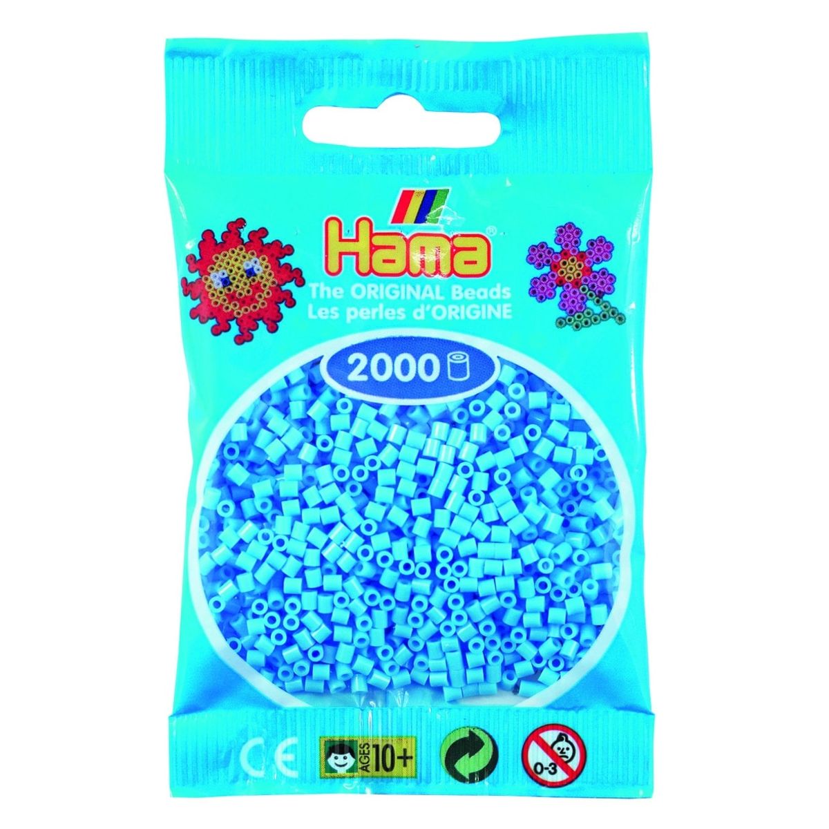 Hama Mini Perler 2.000 stk pastel blå - Mini (501-46)