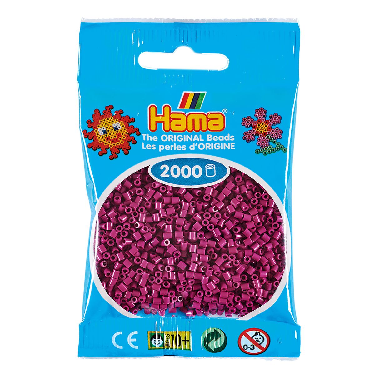 Hama Mini Perler 2.000 stk blomme - Mini (501-82)