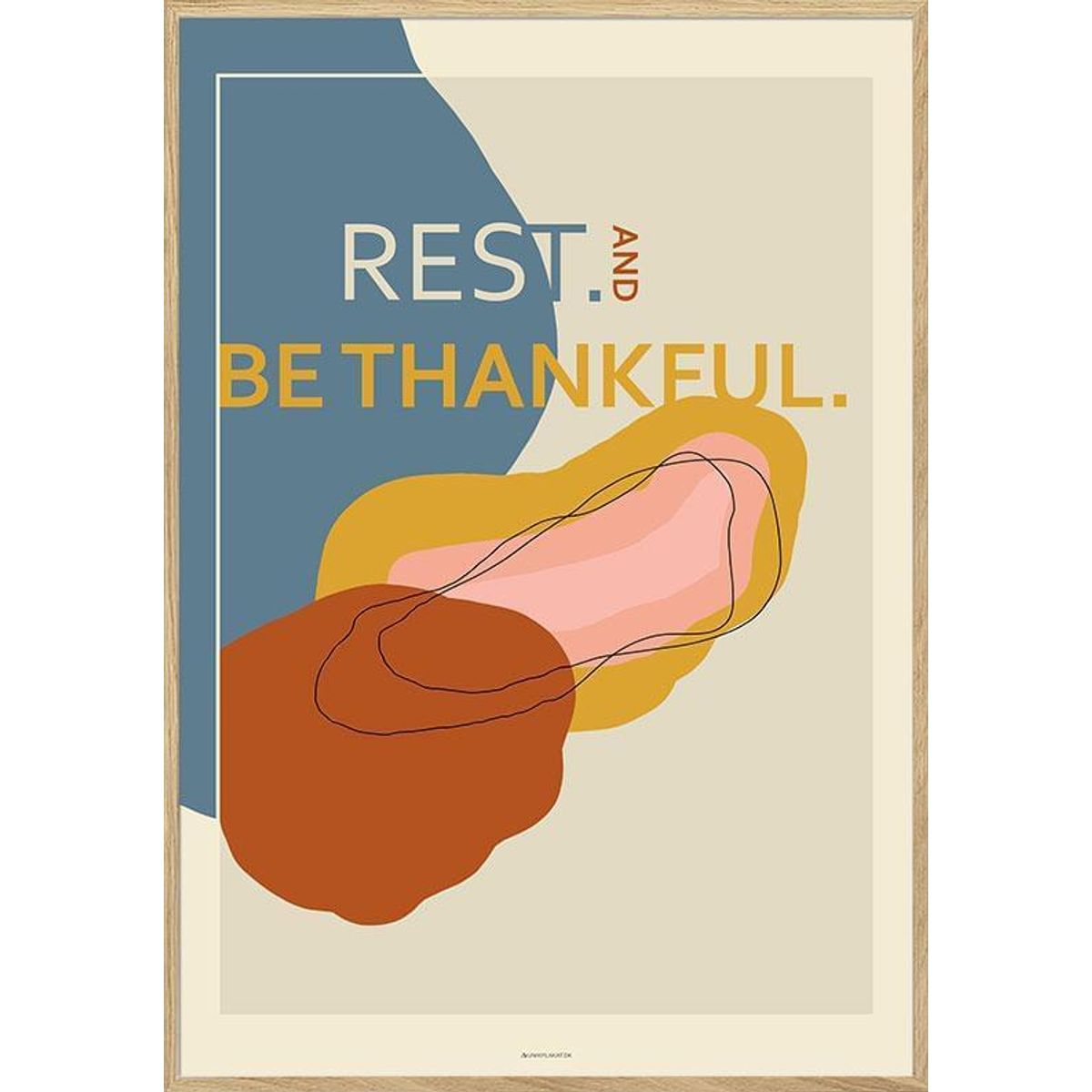 Kunstplakat - Rest and be thankful