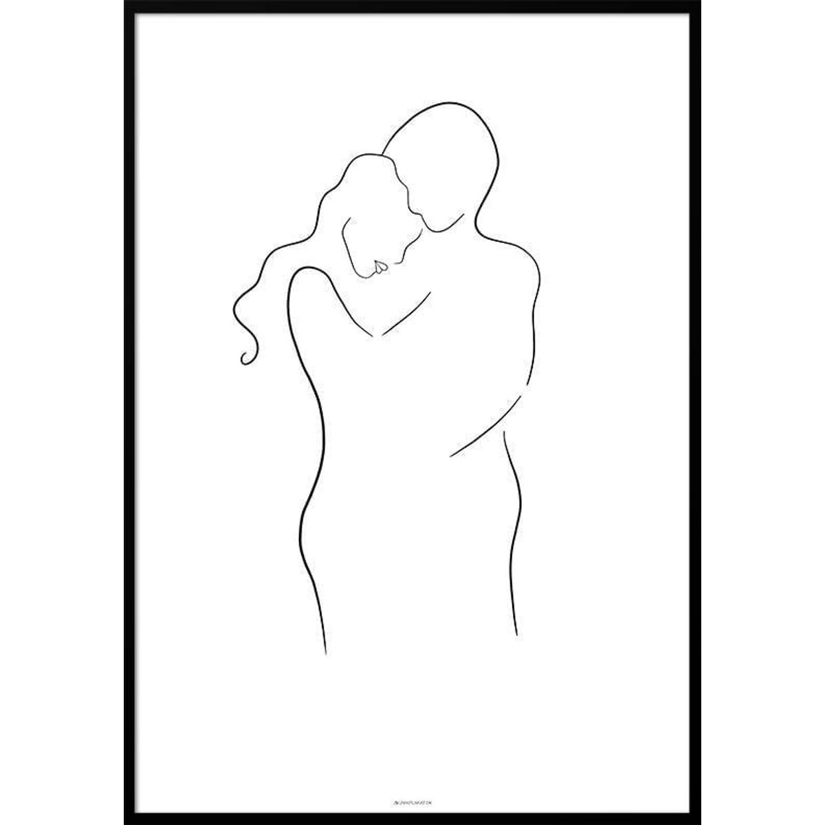 Line art - Hug plakat