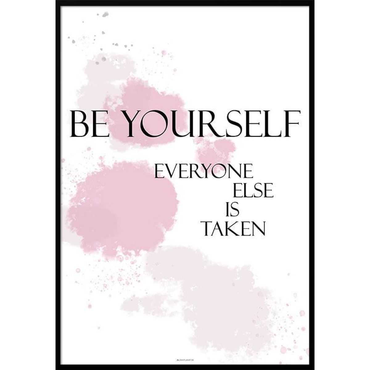 Be yourself plakat