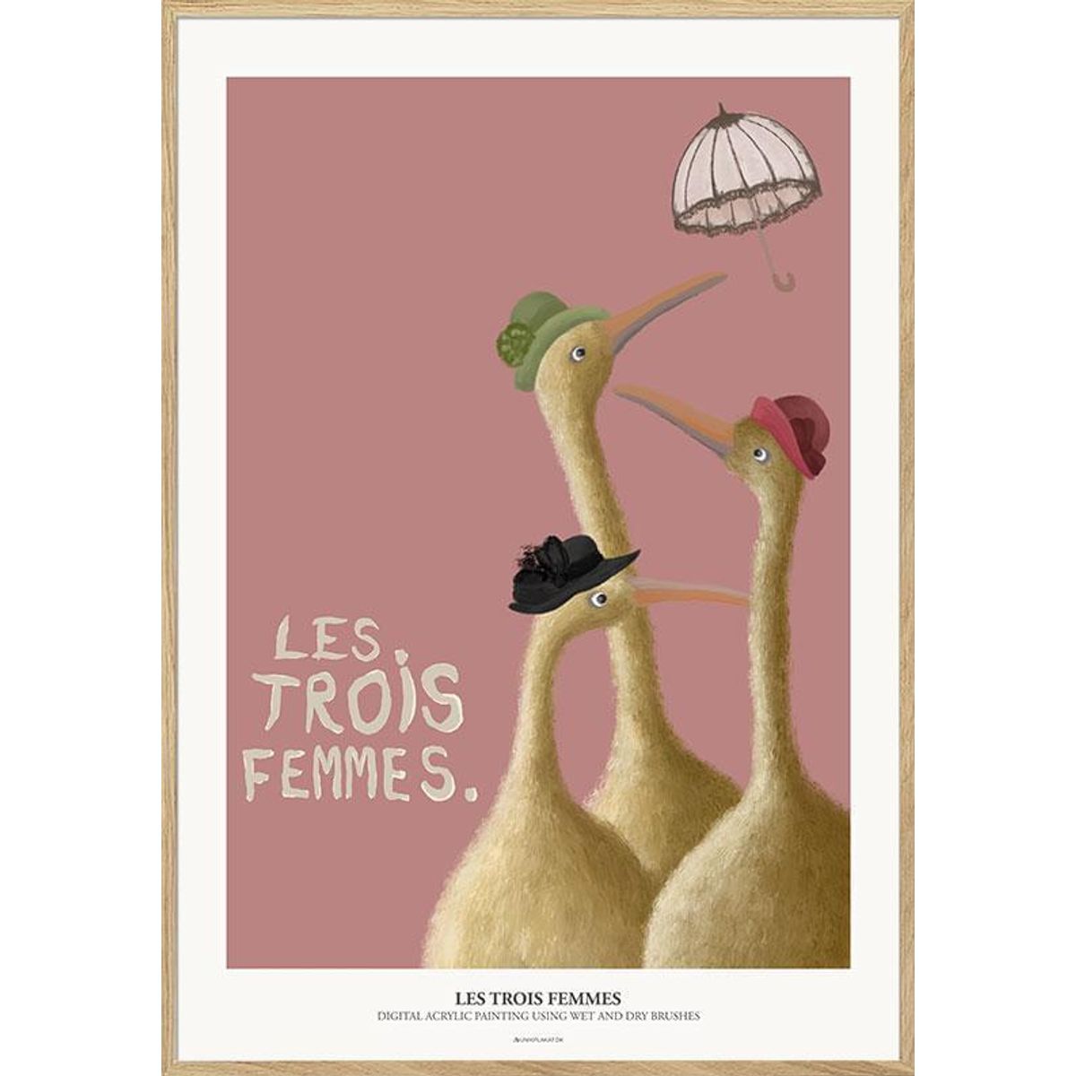 Kunstplakat - Les trois femmes