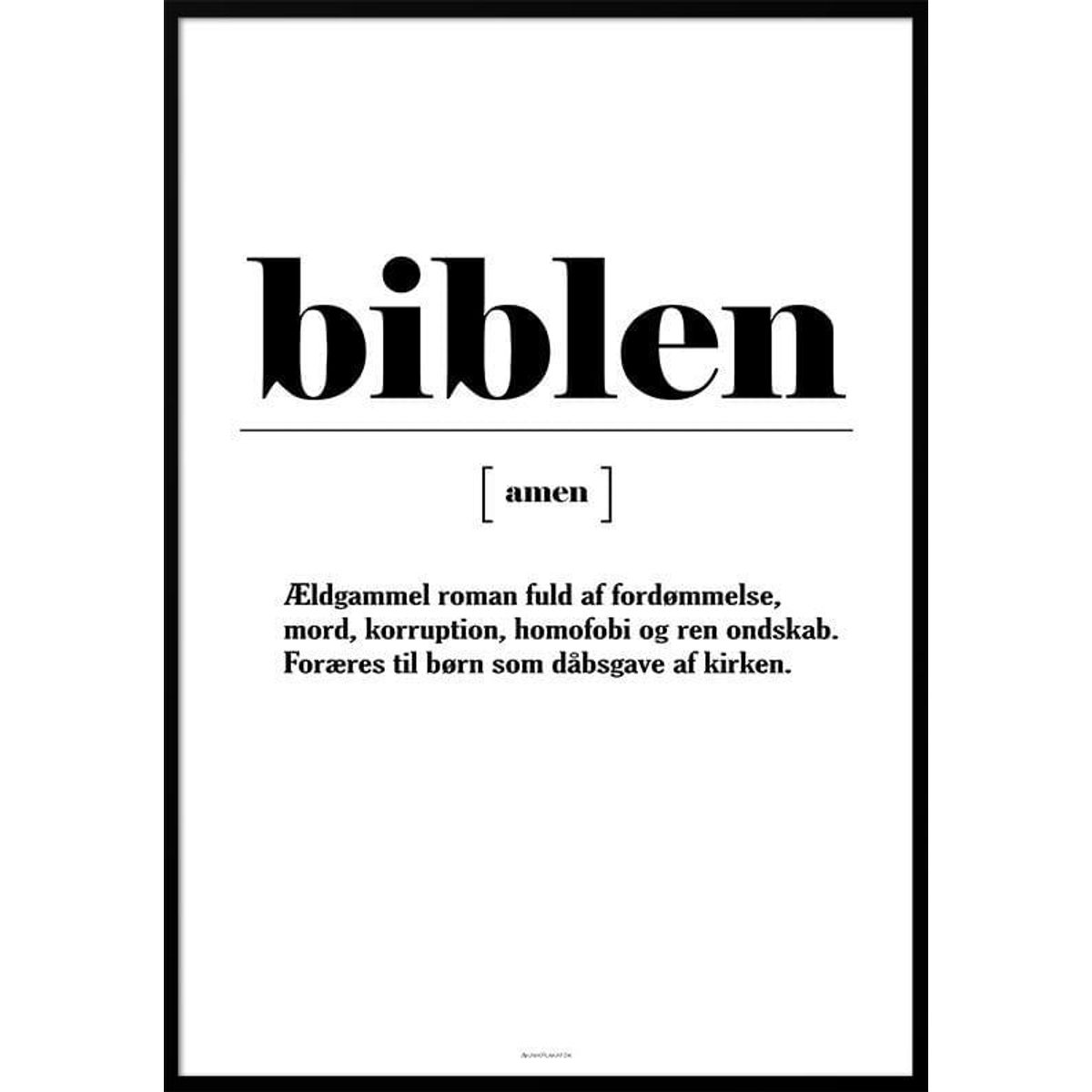 Definitionsplakat - Biblen