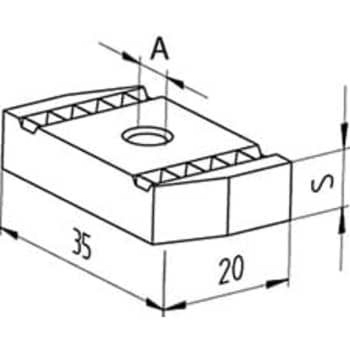 Fischer Samontec FCN 8 skivemøtrik M8