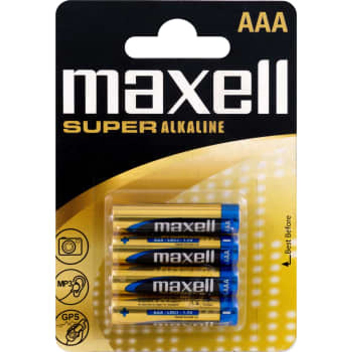 Maxell alkaline AAA/LR03 Premium batteri, 4 stk.