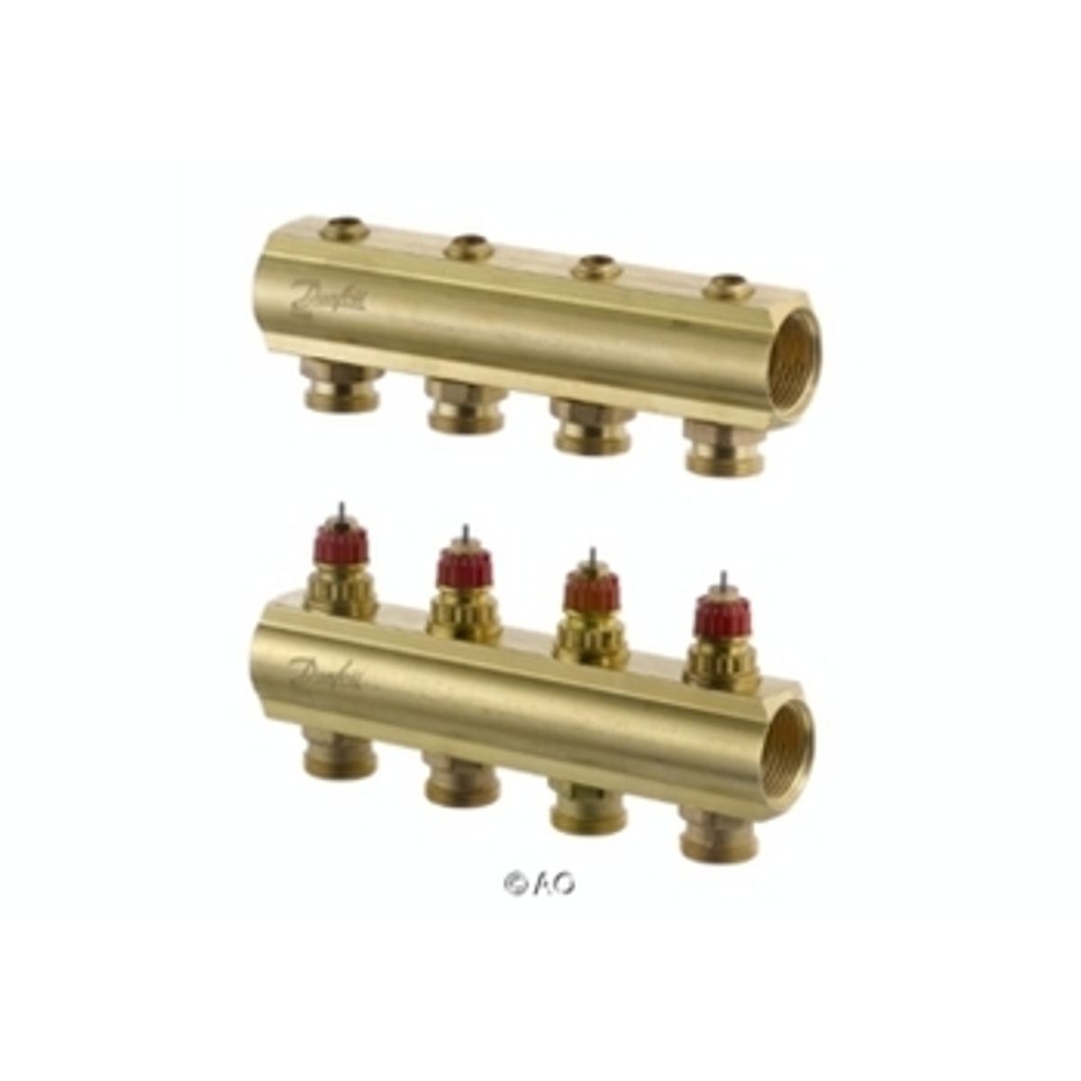 Danfoss FHD-4 gulvvarmemanifold 4+4