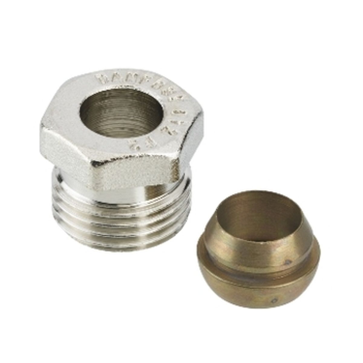 Danfoss Klemringsfitting til stål- og kobberrør 1/2 Ø12mm 013g4112