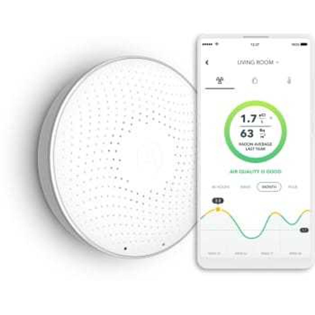 AIRTHINGS Wave luftkvalitets- og radonmåler