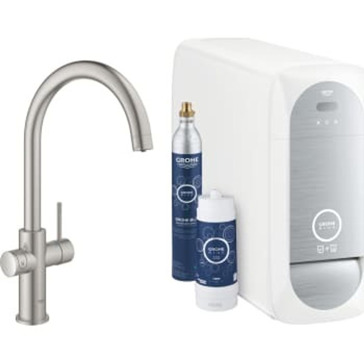 GROHE Blue Home etgrebs køkkenarmatur med filterfunktion, C-tud