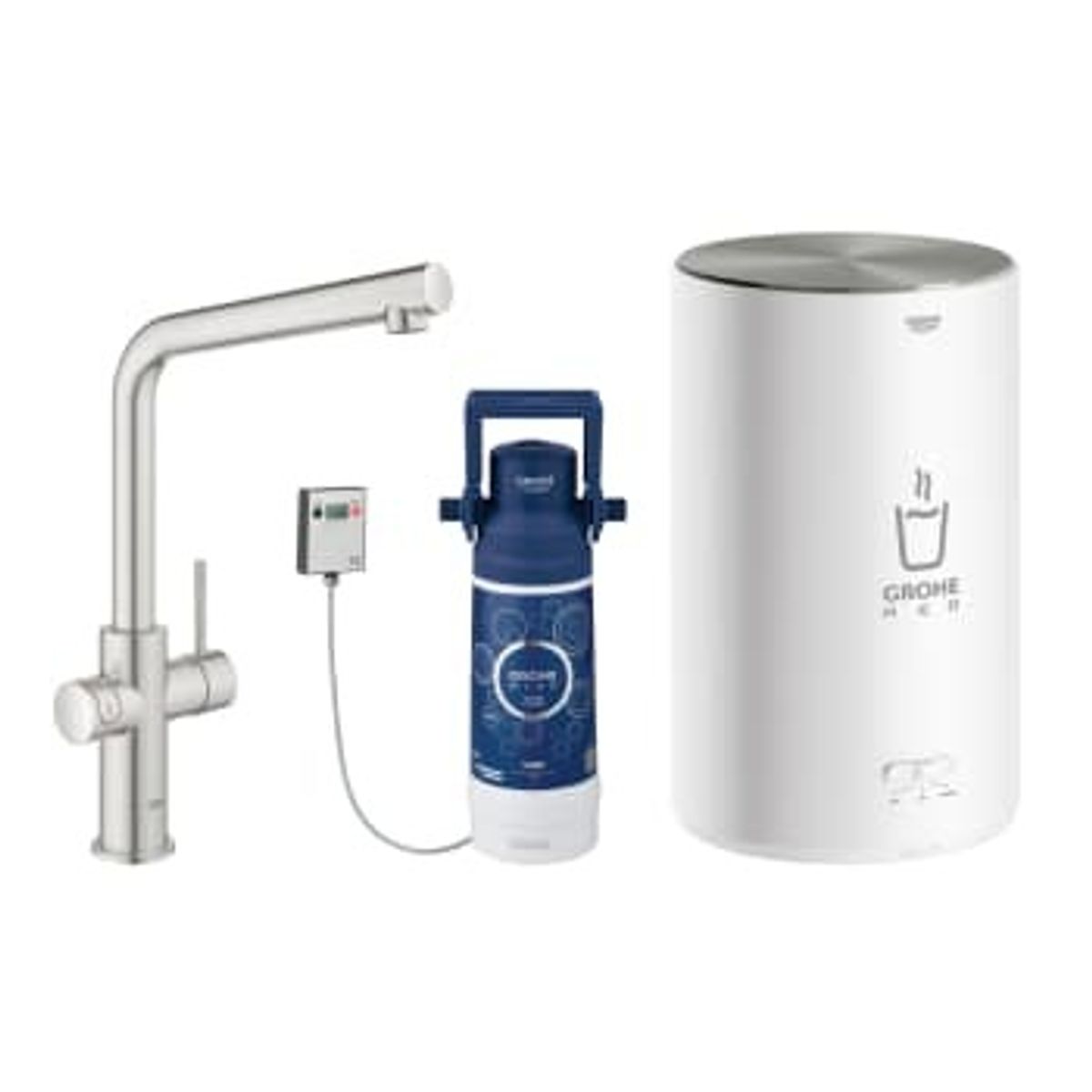 GROHE Red DuoArmatur L-tud og kedel, M-size