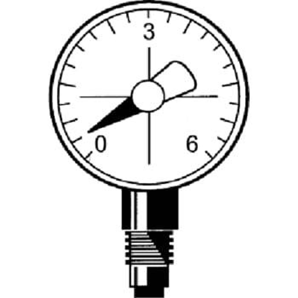 Grundfos Manometer,10ato 1/4x60