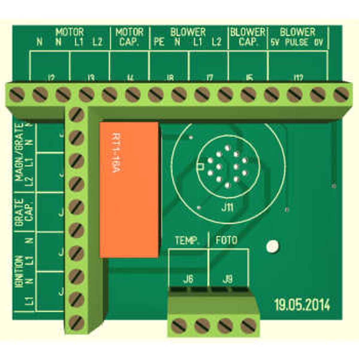 NBE motorprint 12pin, flad foto