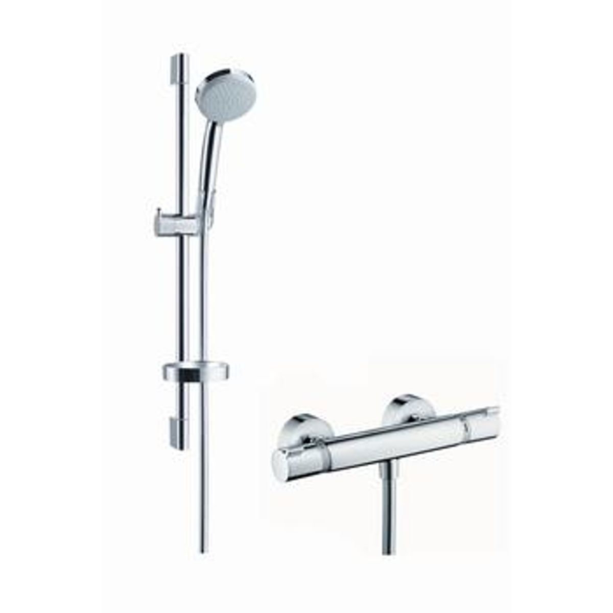 Hansgrohe Croma 100 Vario/Ecostat Comfortsæt (65 cm) m/Termostat, Krom