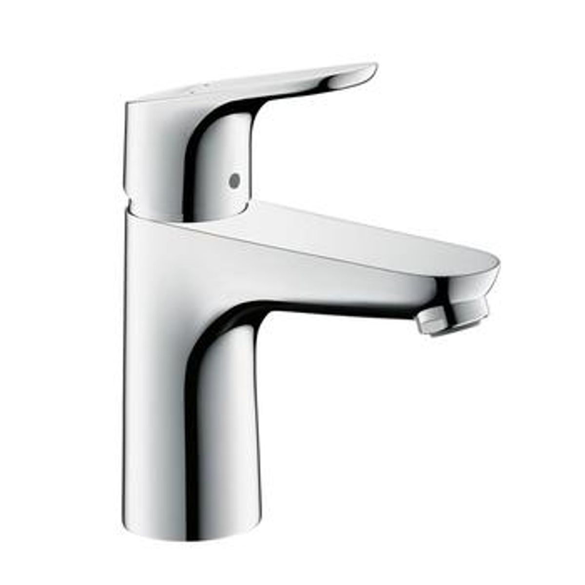 Hansgrohe håndvaskarmatur Focus 100 med bundventil i krom.