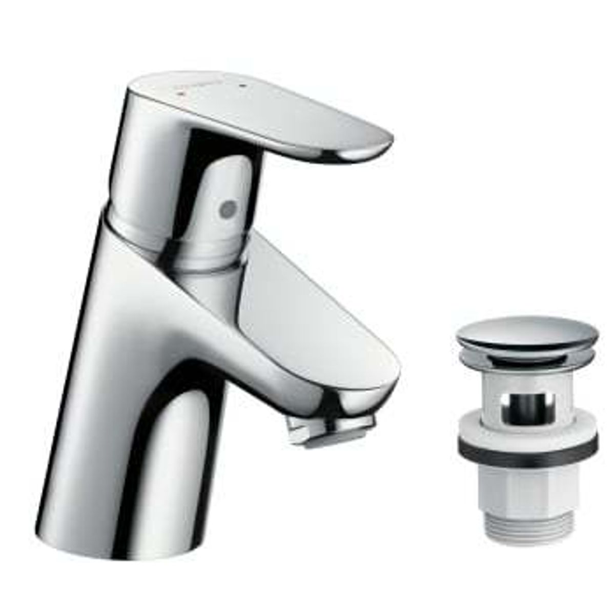 Hansgrohe focus 70 håndvaskarmatur med push-open bundventil