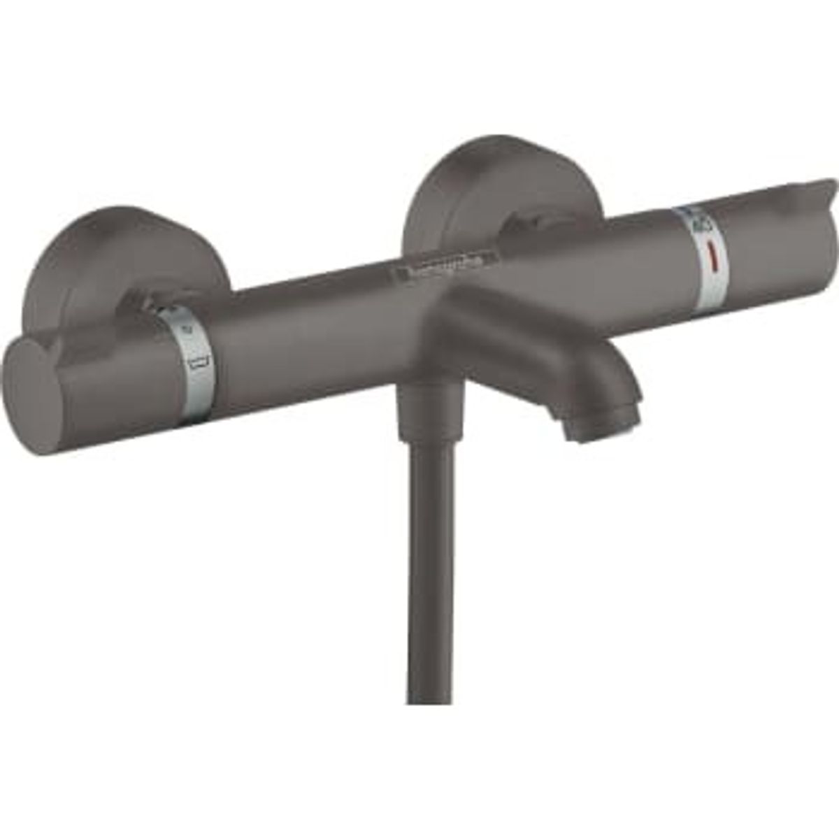 hansgrohe Ecostat Comfort kar/brusetermostat, børstet sort krom