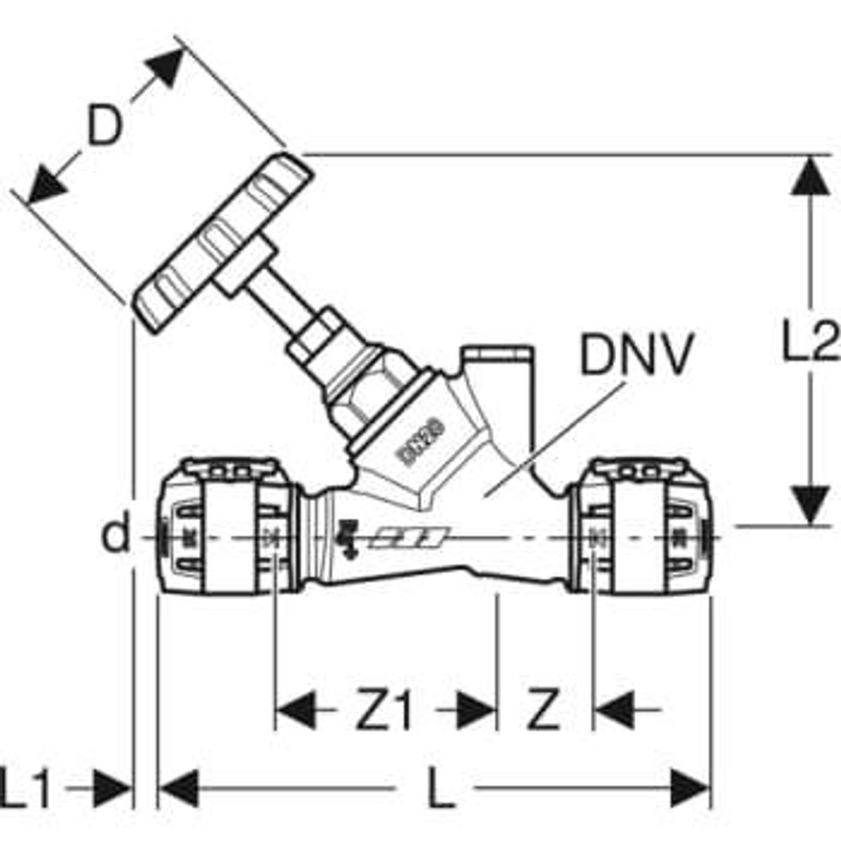 Geb afsp&aelig;rringsventil 20mm m/h