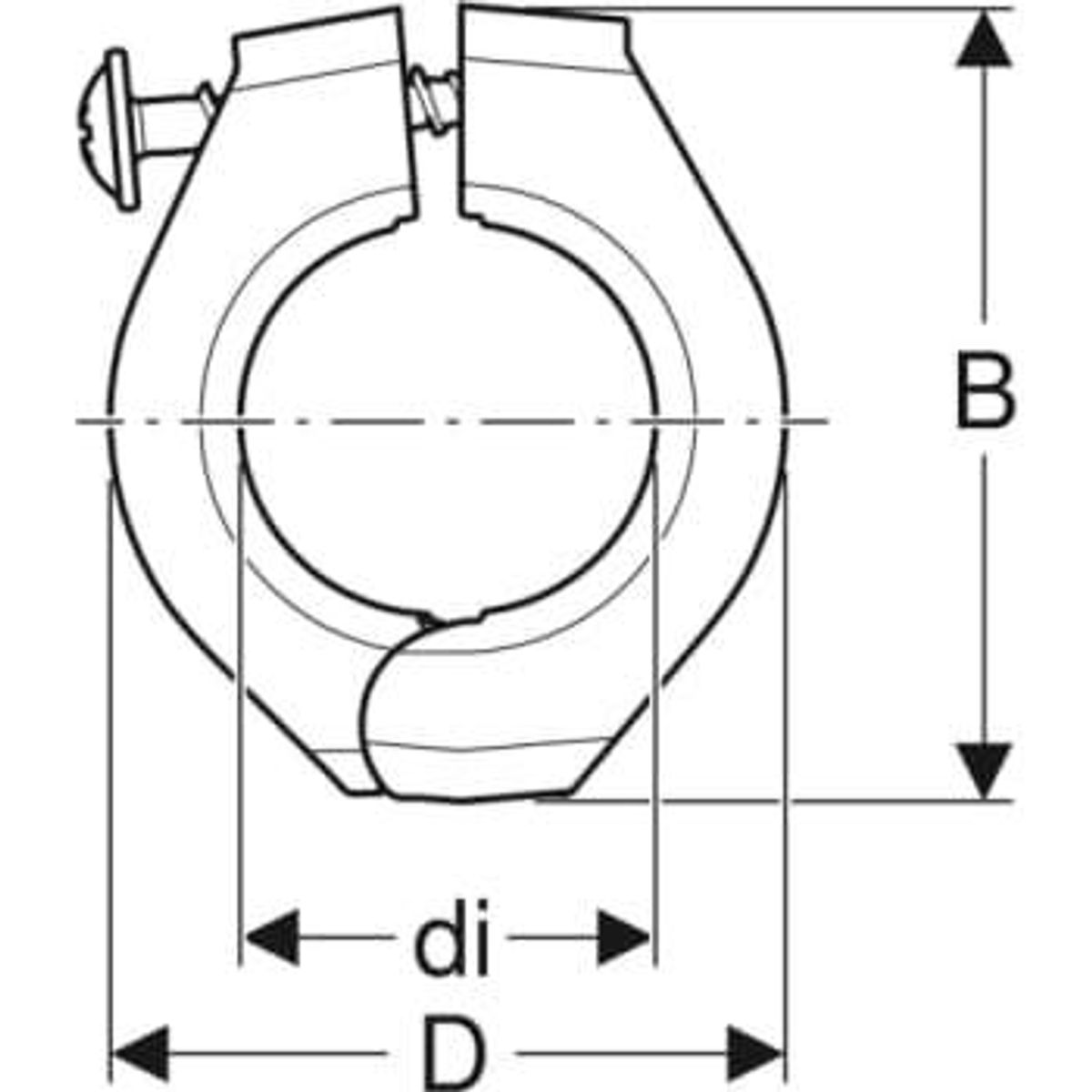 Geb fixpunkt 16mm pa6 (10 stk)