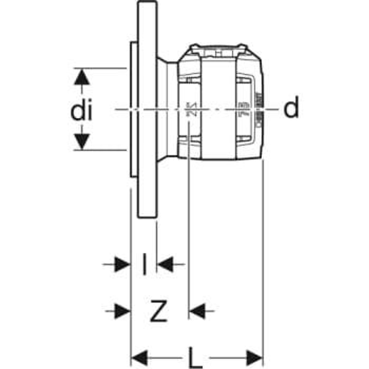 Geb flange 75mm/dn65 pn6 blyfr