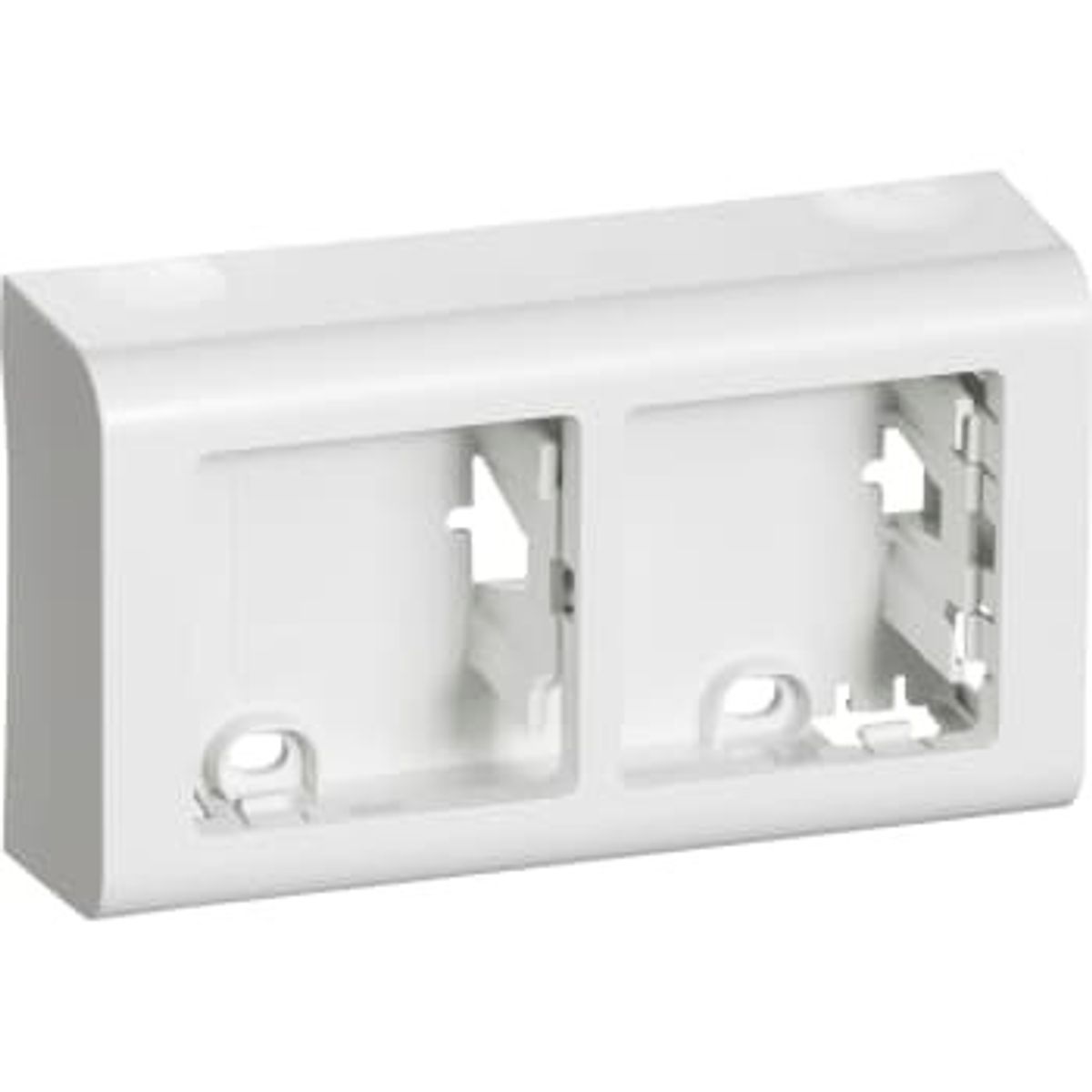 FUGA Underlag 2x1 modul, vandret, Softline, hvid