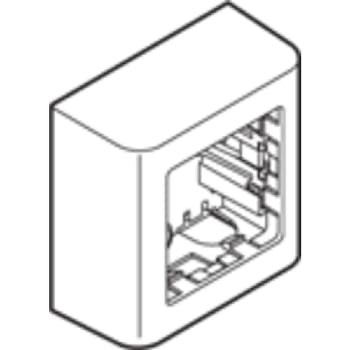 FUGA Underlag 1 modul, softline, hvid