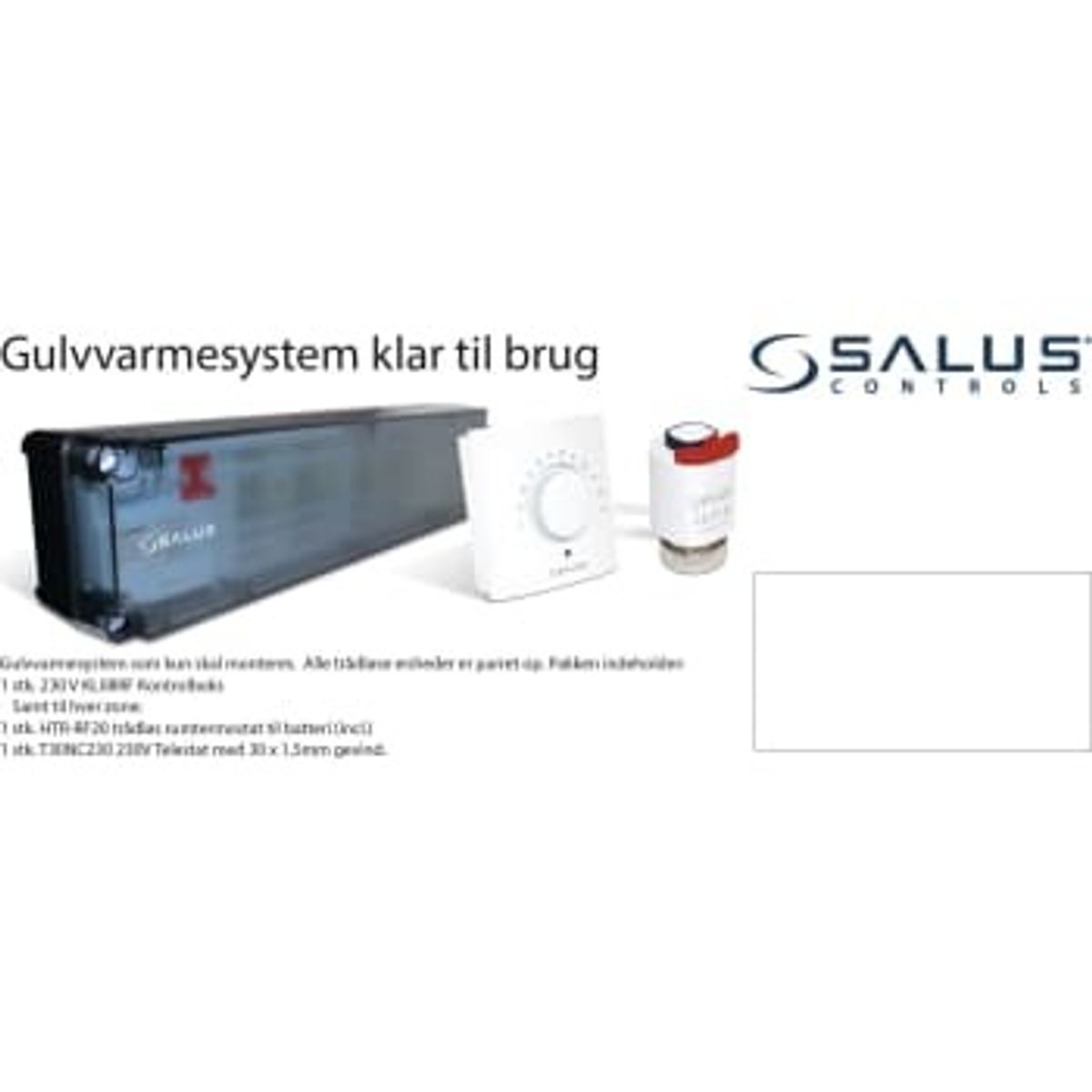 Salus 12-zoner gulvvarmesystem parret og klar til brug