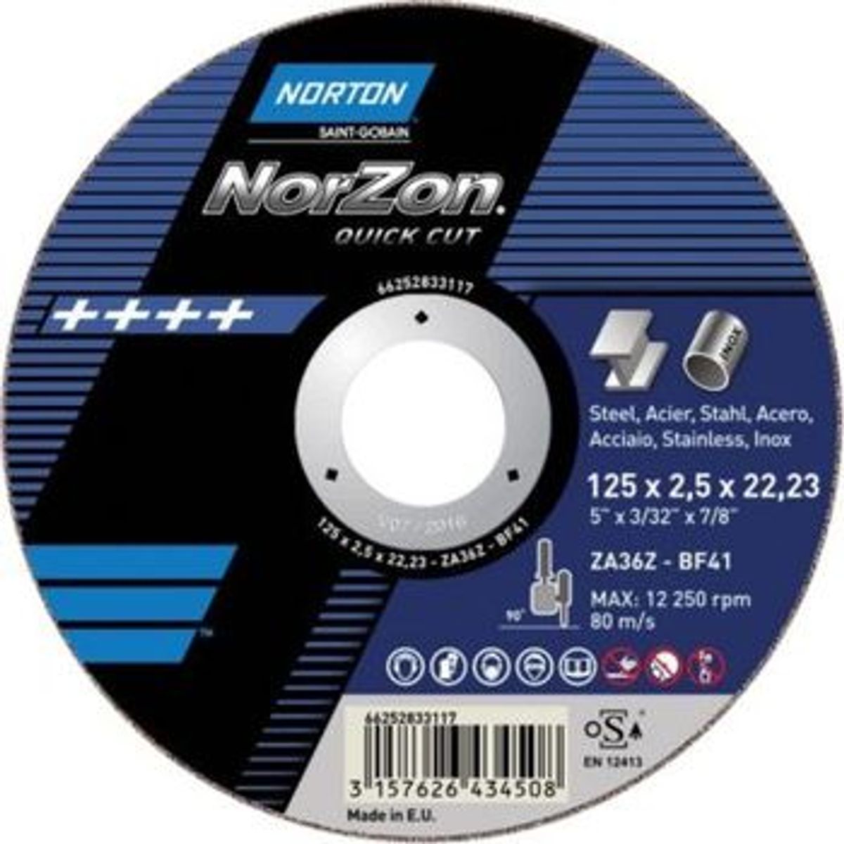 Saint-Gobain Abrasives Norzon quick cut skæreskive