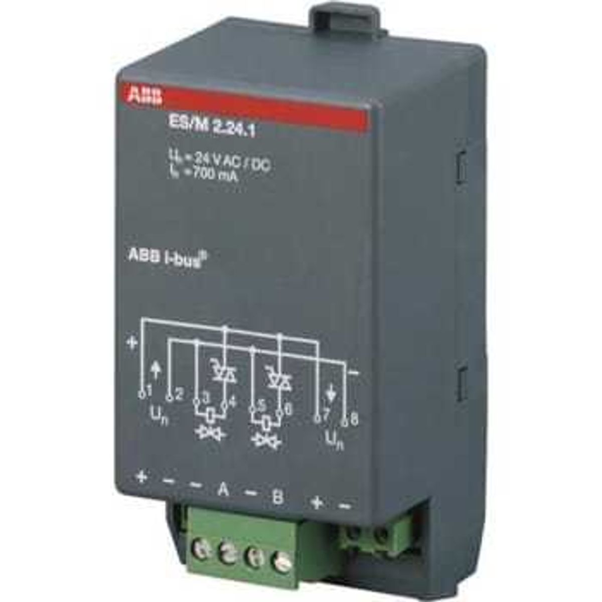 ABB KNX Snap-On Elektronisk Kontaktaktuator 2-Kanal 24V