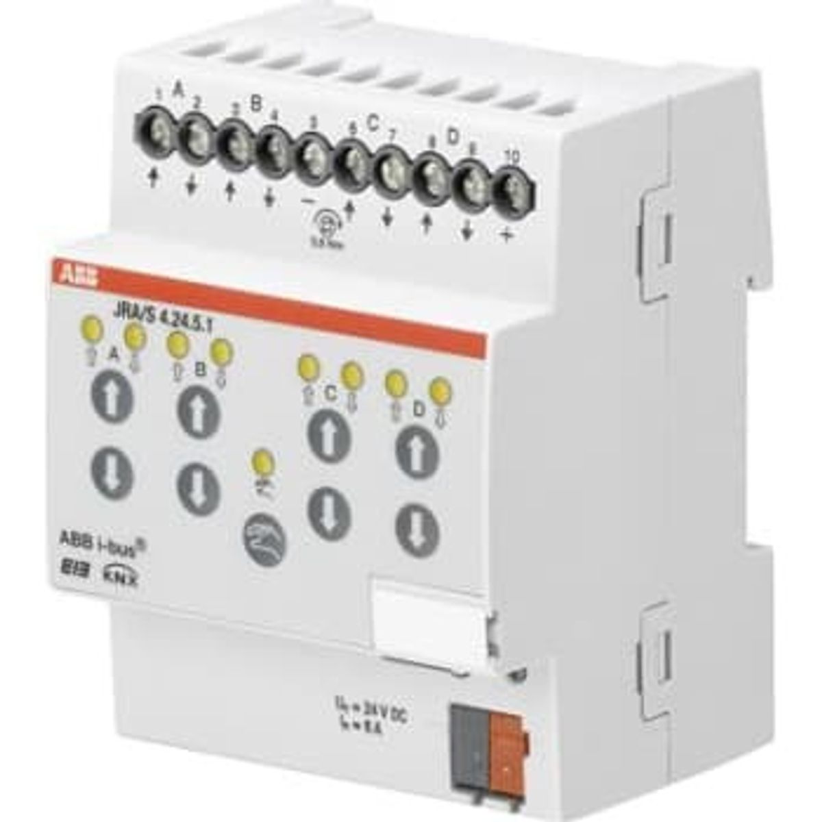 ABB KNX Persienneaktuator 4-Kanal 24V DC mdrc JRA/S 4.24.5.1