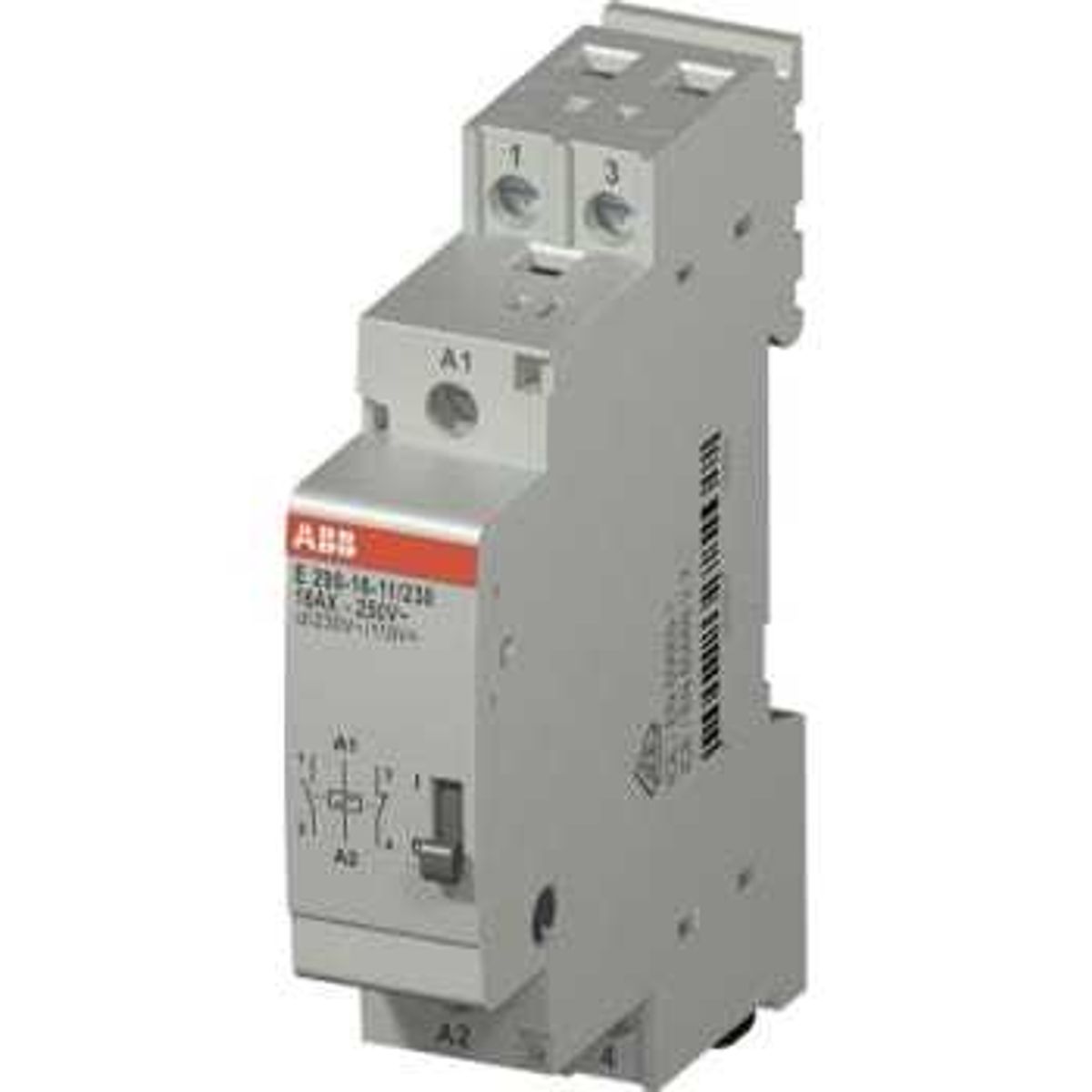 ABB Kiprelæ 16A 1 slutte + 1 bryde, 1M, 230VAC/110VDC, E290-16-11 (10 stk)