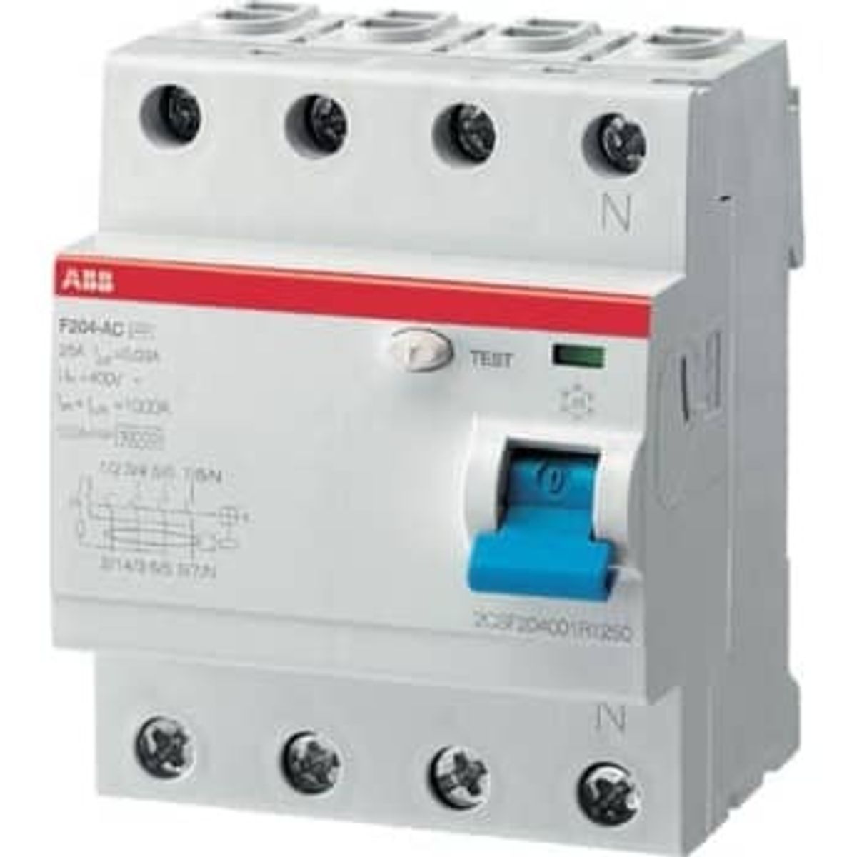 ABB Fejlstrømsafbryder HPFI 4P 63A 30mA, F204A-63/0,03