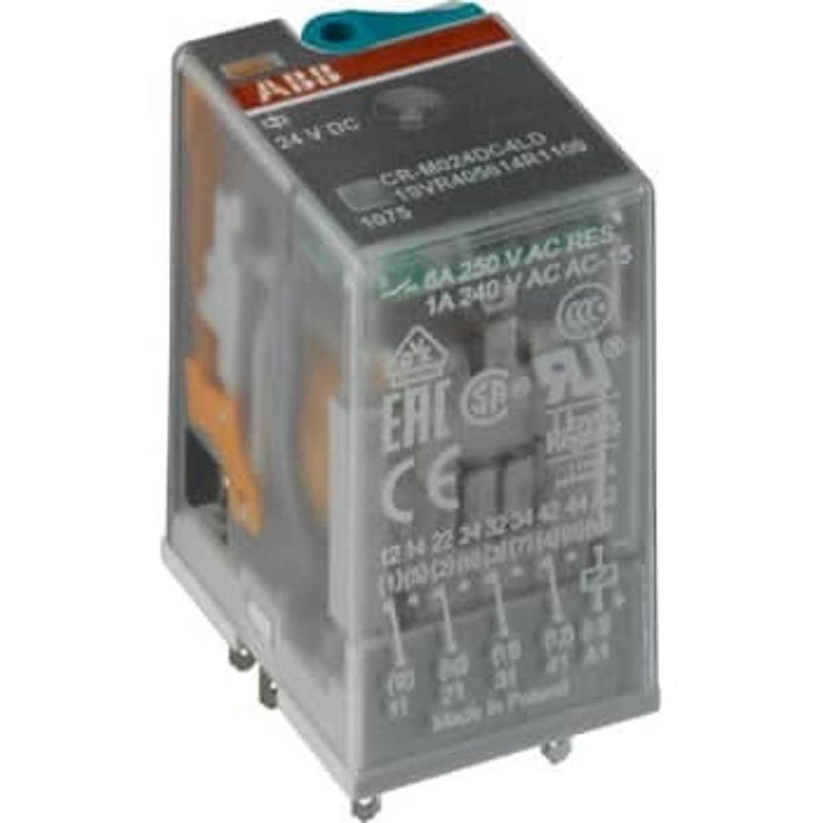 ABB Rel&aelig; cr-m024dc2l 2p 24vdc led (10 stk)