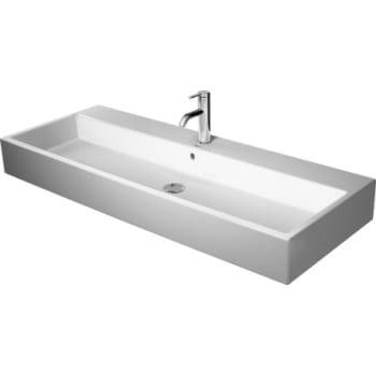 Duravit vero air vask 120x47cm med hanehul, overløb og wondergliss