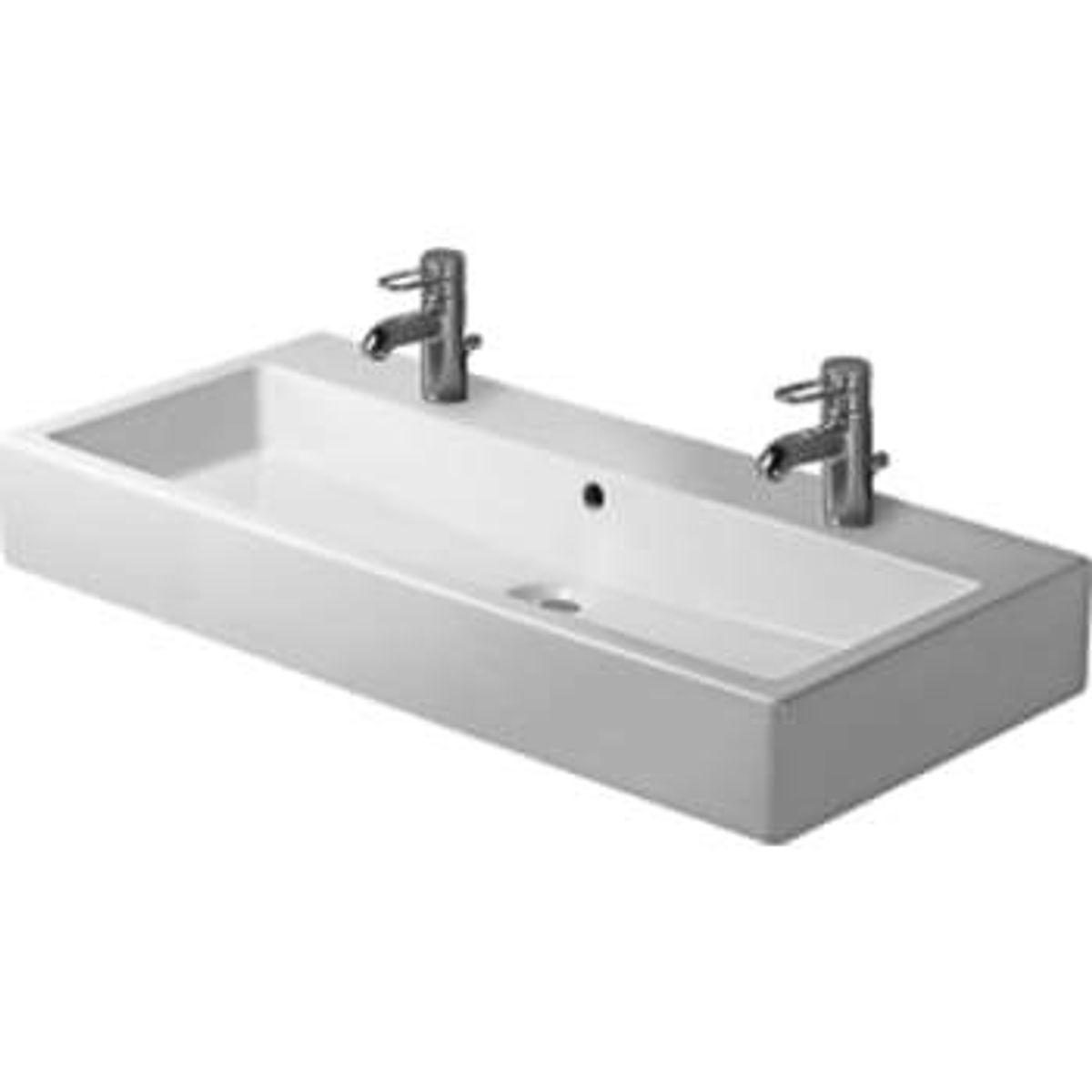 Duravit Vero vask 100 cm med 2 hanehuller