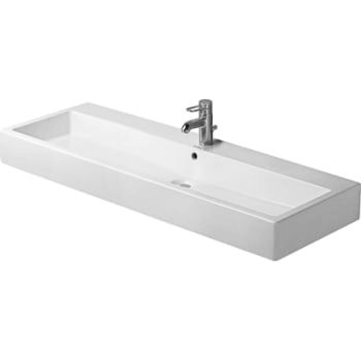 Duravit Vero vask 120 cm med hanehul og wondergliss