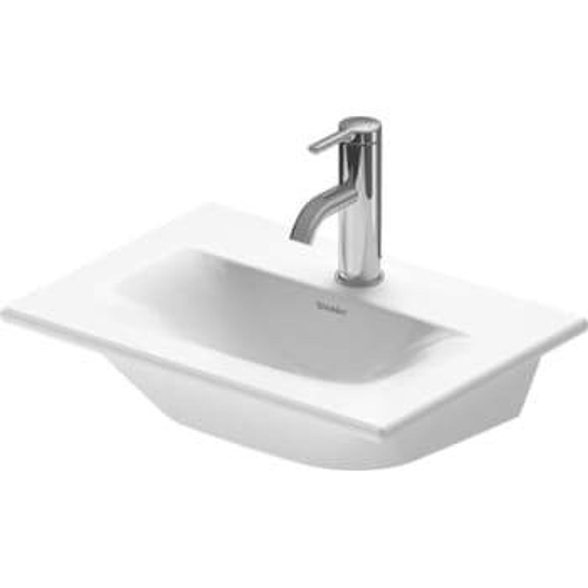 Duravit Viu vask 45x32cm med hanehul og WonderGliss