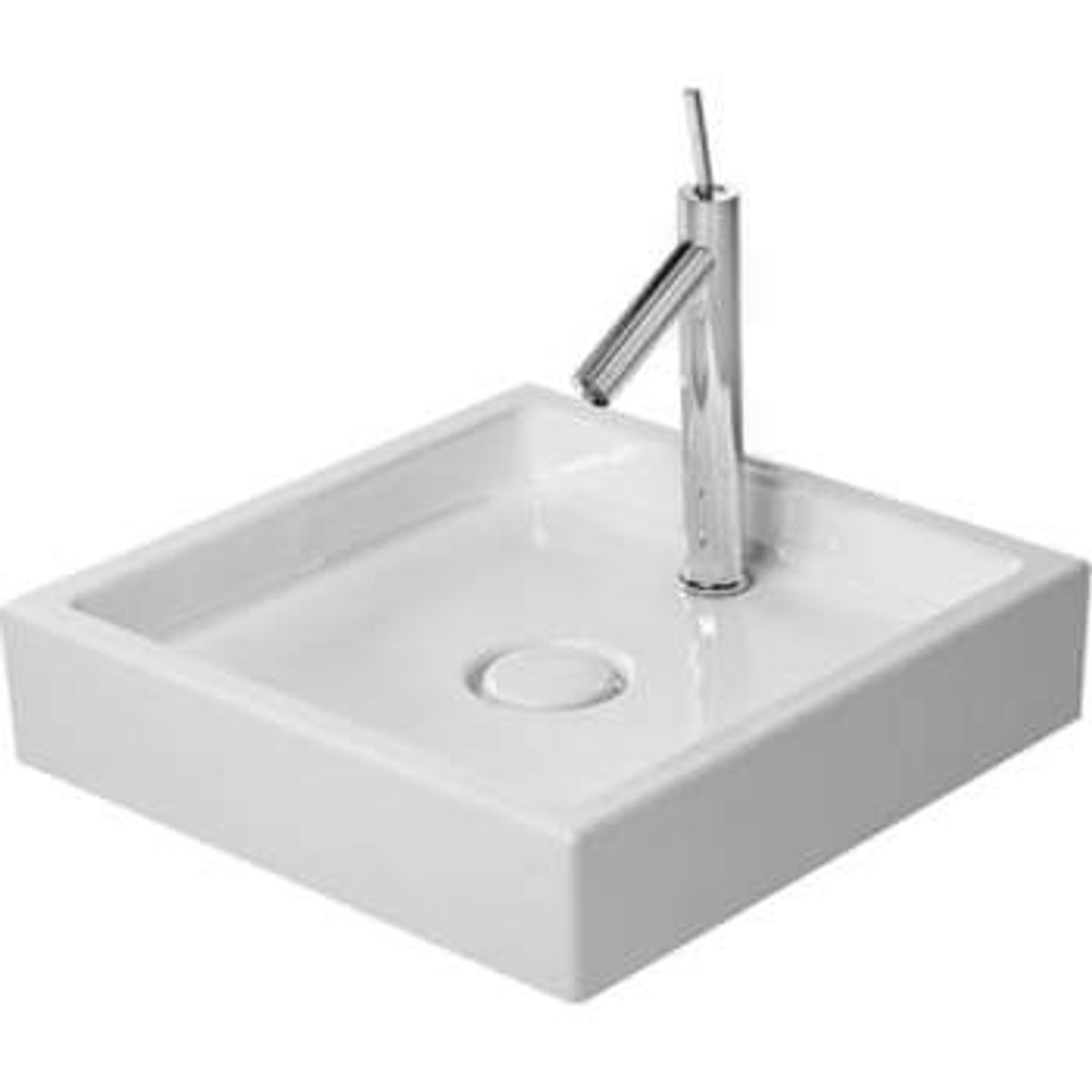 Duravit Wash bowl square Starck 1 47 cm hvid, w/o of, w/o th, ground, wg