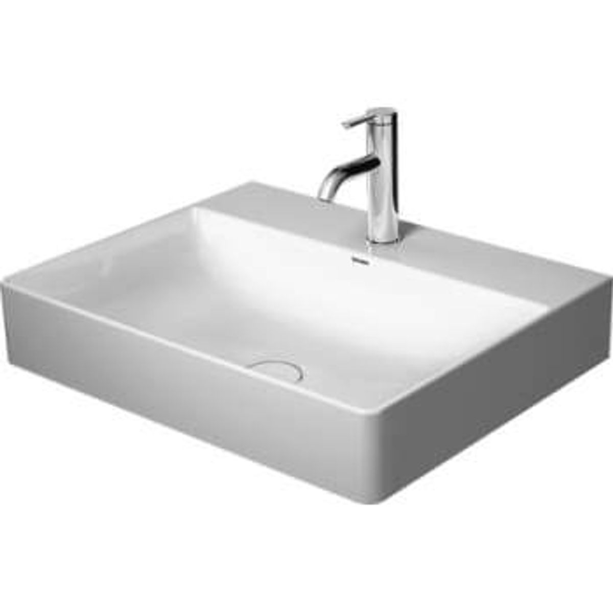 Duravit durasquare vask 60x47cm uden hanehul med wondergliss