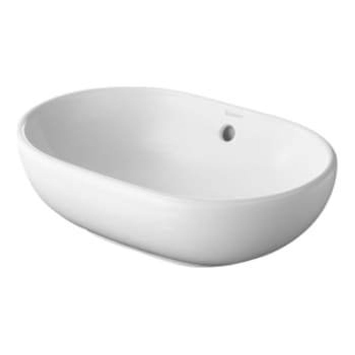 Duravit Foster bowle 50 cm uden hanehul med overløb og wondergliss